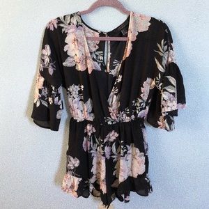 F21 Floral Romper